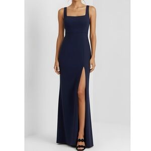 BHLDN Adena Ashlynn Catarina Blake Gown, Navy, 0 (US)
